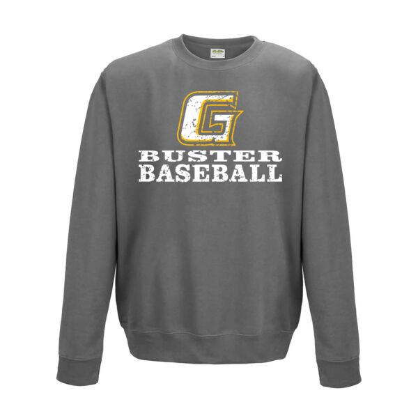 Distressed Buster Baseball Crewneck Sweatshirt Thumbnail